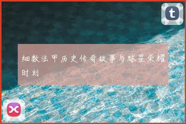 细数法甲历史传奇故事与球星荣耀时刻